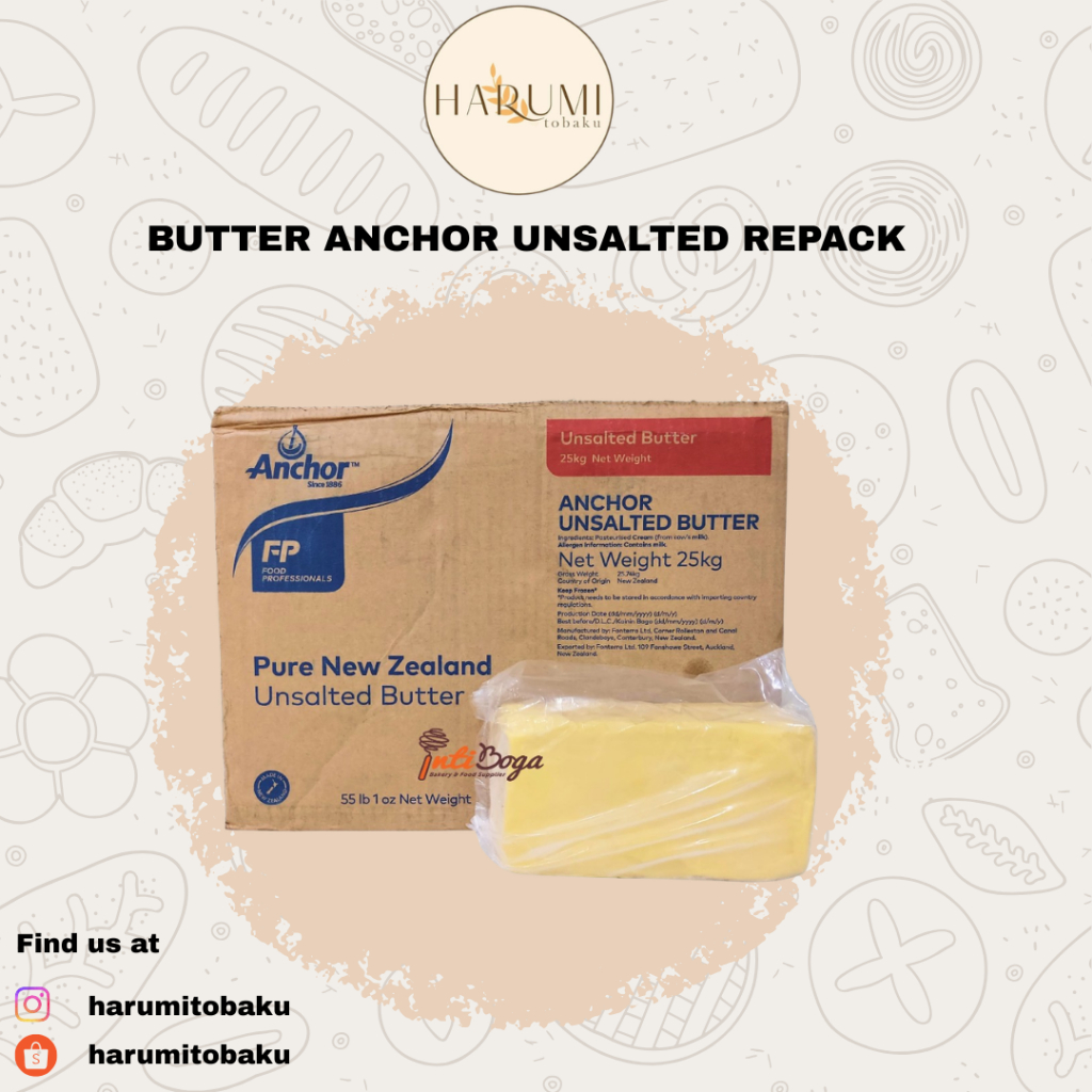 Anchor Bulk Unsalted Butter / Anchor Unsalted Butter - 1 Kg Repack