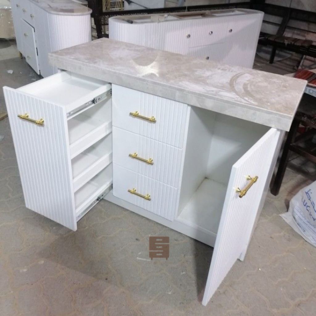 Meja Dapur Marmer Estetik Modern | Meja Marmer Minimalis