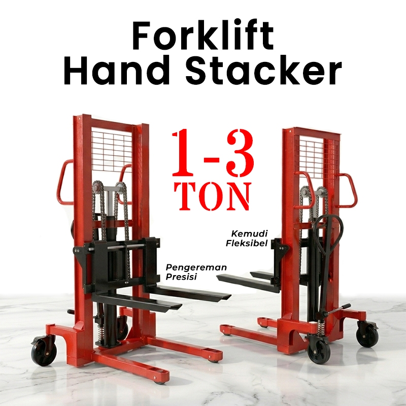 AOGE Hand Forklift Hand Stacker 1 Ton 2 Ton 3 Ton Hand Stacker Manual / Hand Lift
