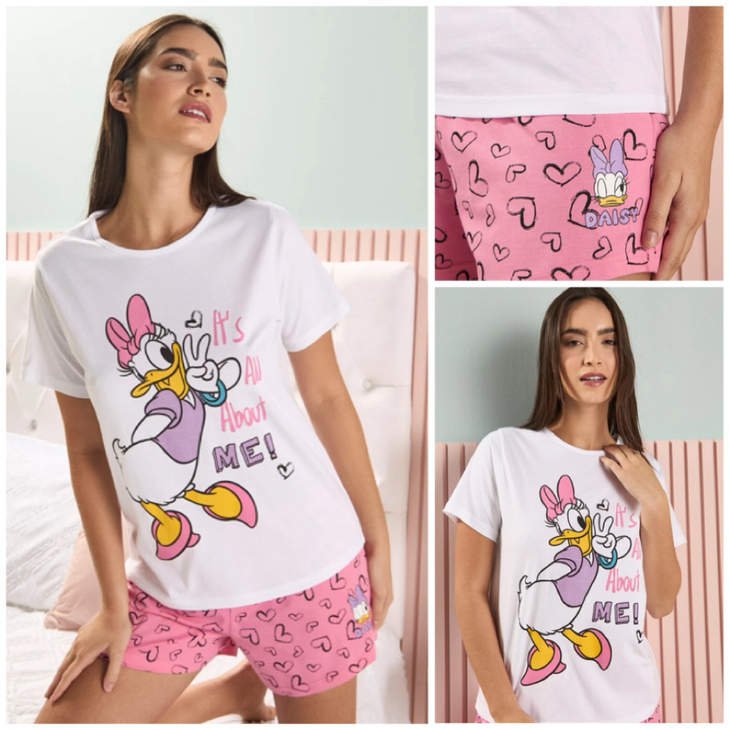 MAX SALE, 2 Piece Daisy Duck White Pyjamas Set