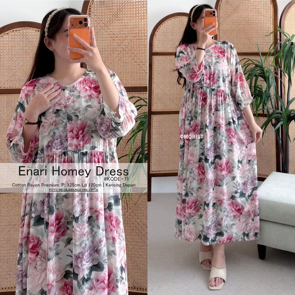 Serba homedress original morist. daster wanita terbaru. gamis daster morist
