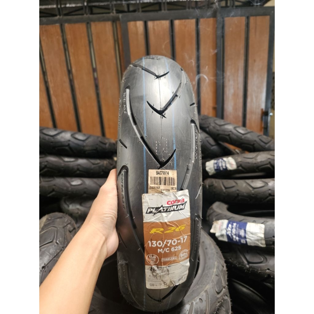 Ban Corsa Platinum 130/70-17 R26 tubeless 130 70 ring 17 tahun 2025 vixion megapro supermoto klx crf