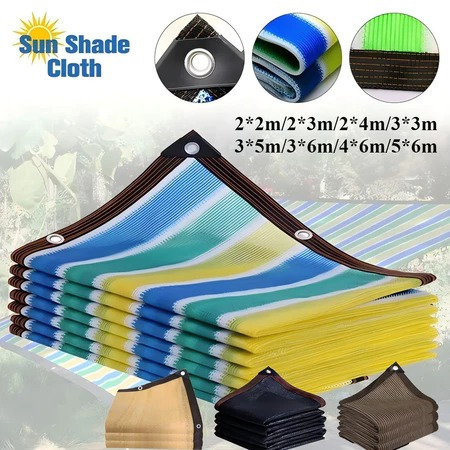 ROn907686 Paranet 95% Anti-UV Jaring Paranet Garden Sunshade Teras Rumah Kaca Tabir  Warna Krem