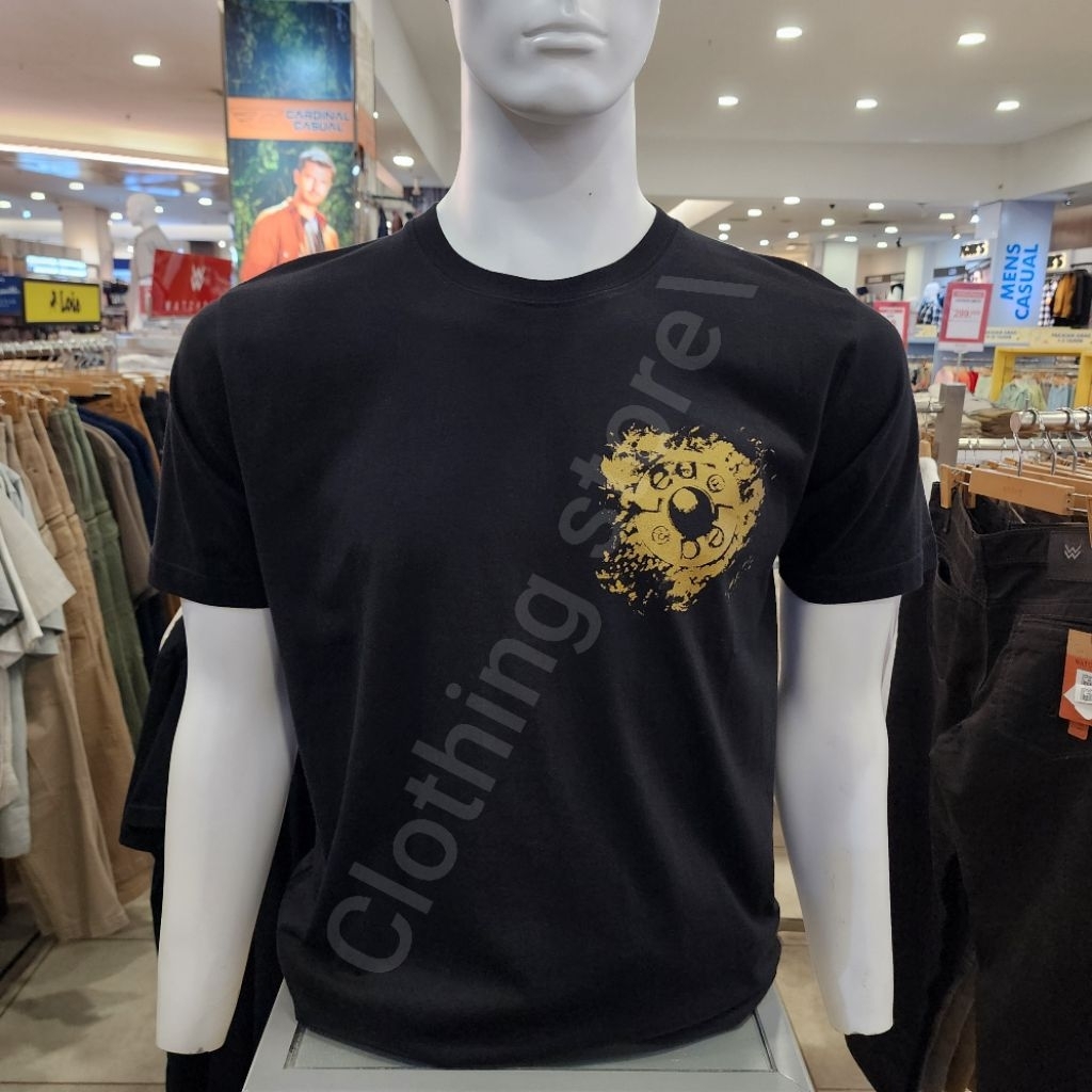 LEA ORIGINAL kaos pria lengan pendek hitam 231.02.HB.01
