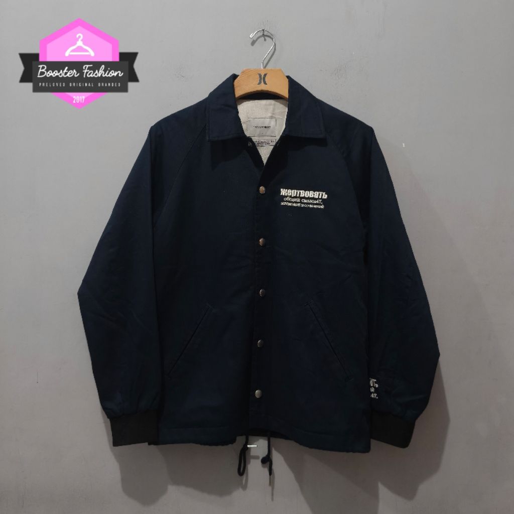 JAKET COACH SOVERMENT DARK NAVY ORIGINAL SIZE M-L