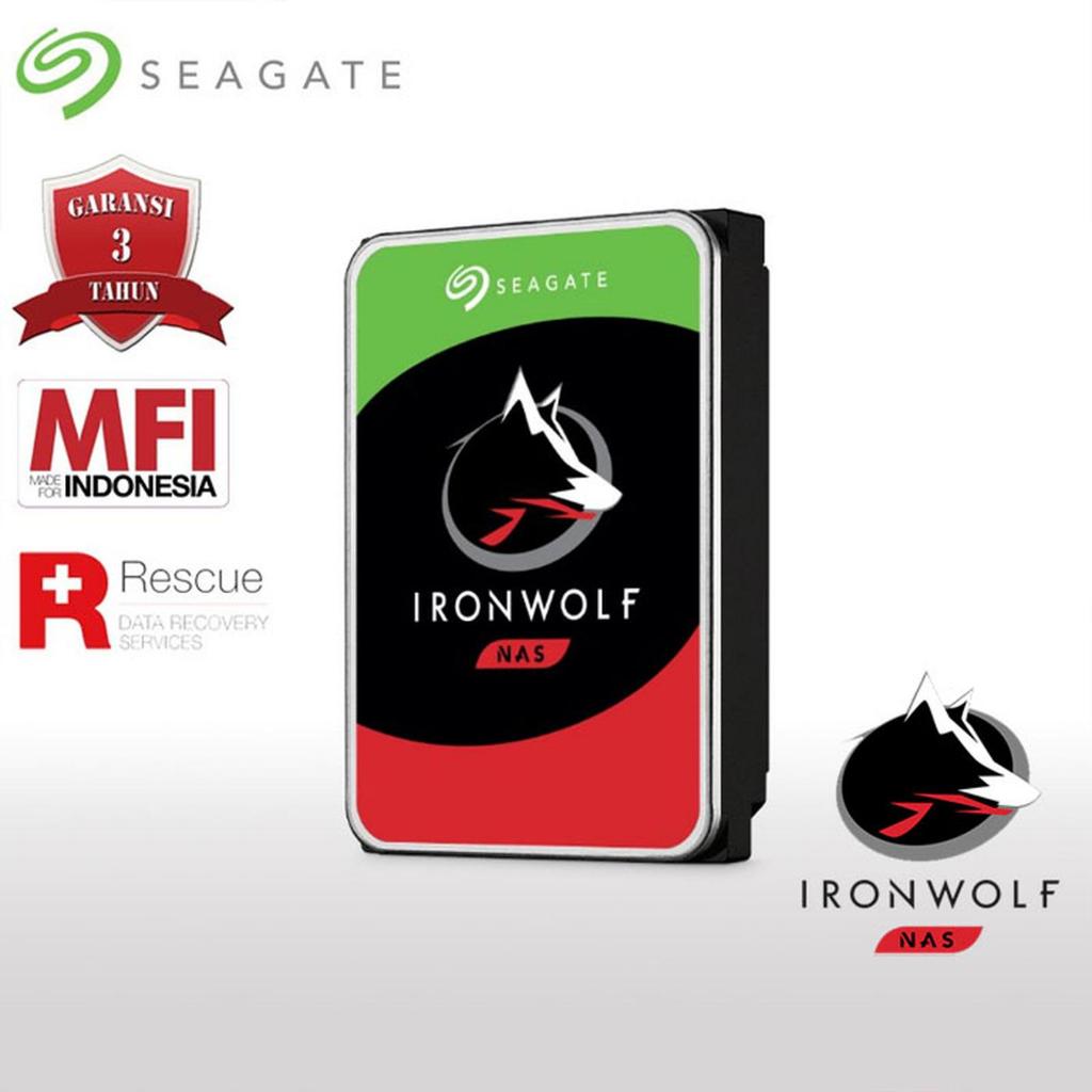 Harddisk Seagate Ironwolf 8TB 6TB 4TB 2TB - HDD Nas Seagate Ironwolf 8TB 6TB 4TB 2TB - Resmi