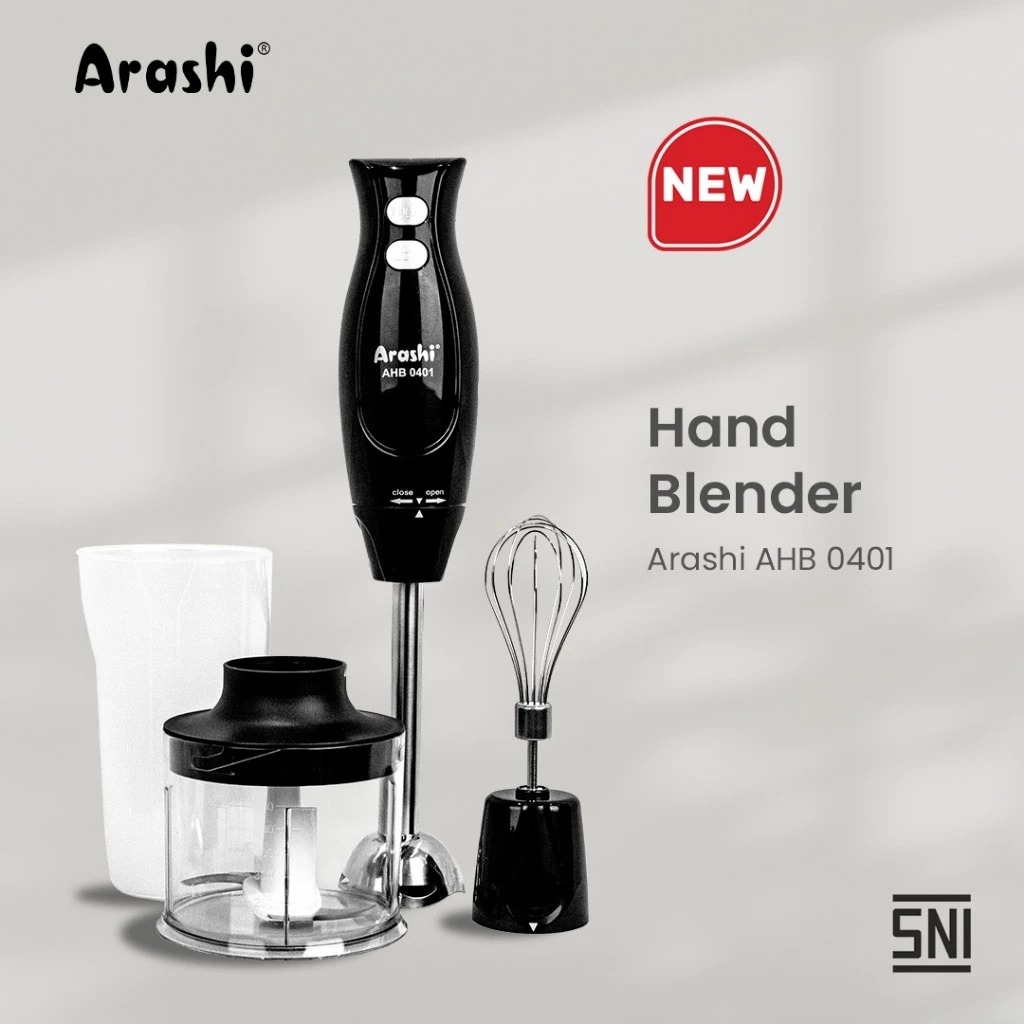 Arashi Hand Blender AHB 0401 Blender Tangan Multifungsi 4 IN 1