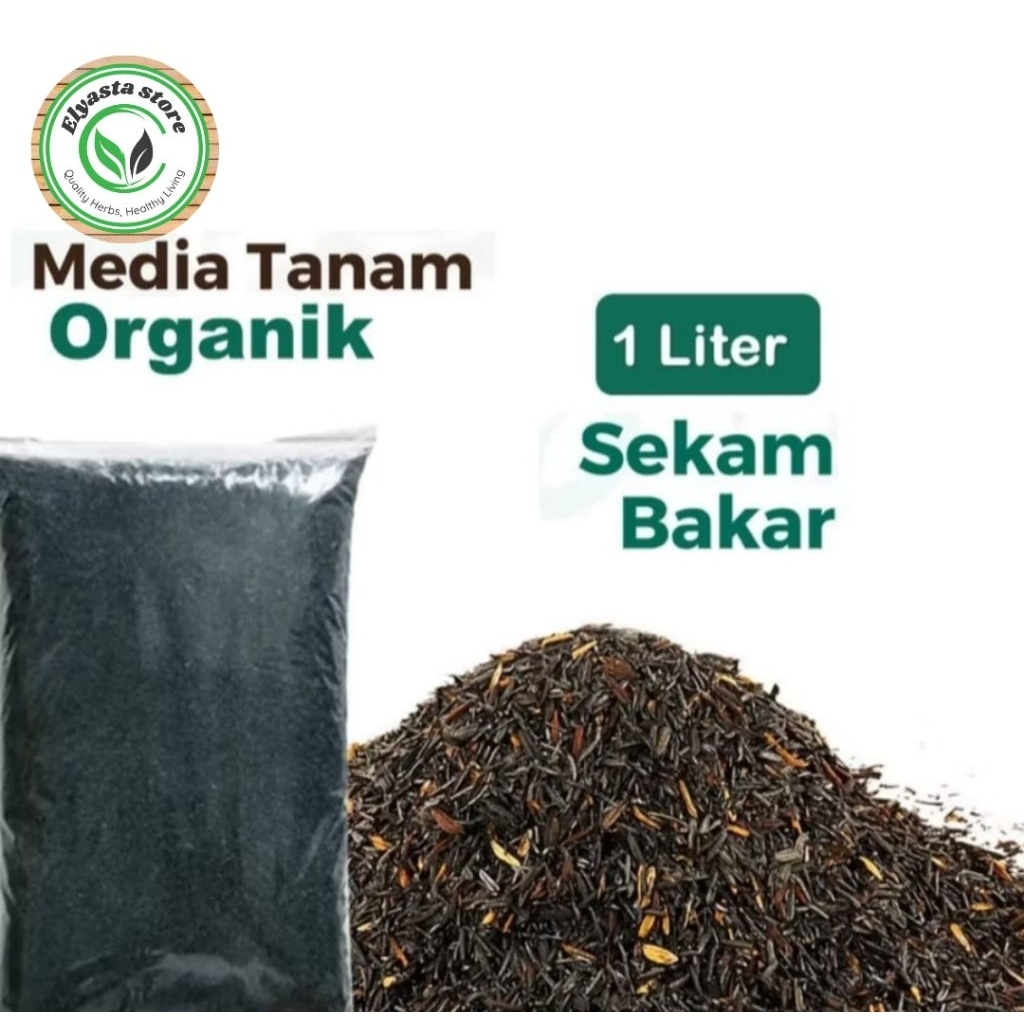 1 Liter Sekam Bakar Media Tanam /Arang Dedak Pupuk Tanaman