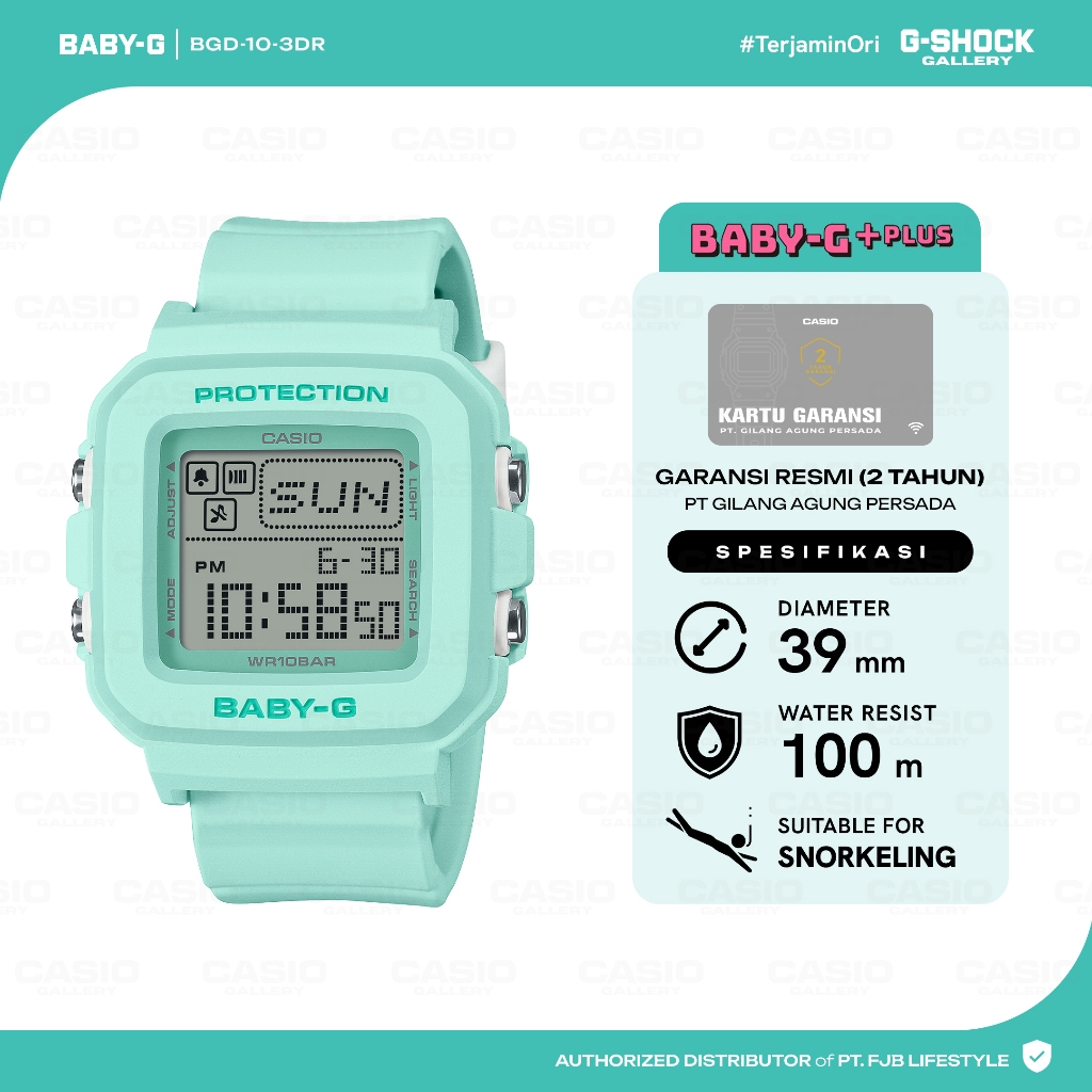 Jam Tangan Wanita Baby-G BGD-10-3DR Digital