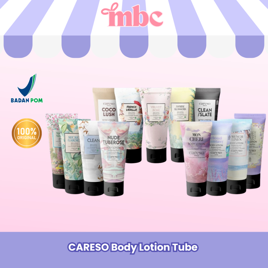 MBC Official - CARESO Body Lotion Tube 50mL Travel Size