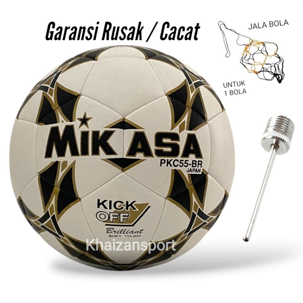 Bola Sepak MIKASA KICK OFF Asli jahit , Bola Kaki No 5 , Bola Sepak Size 5 Lapangan Besar Dewasa