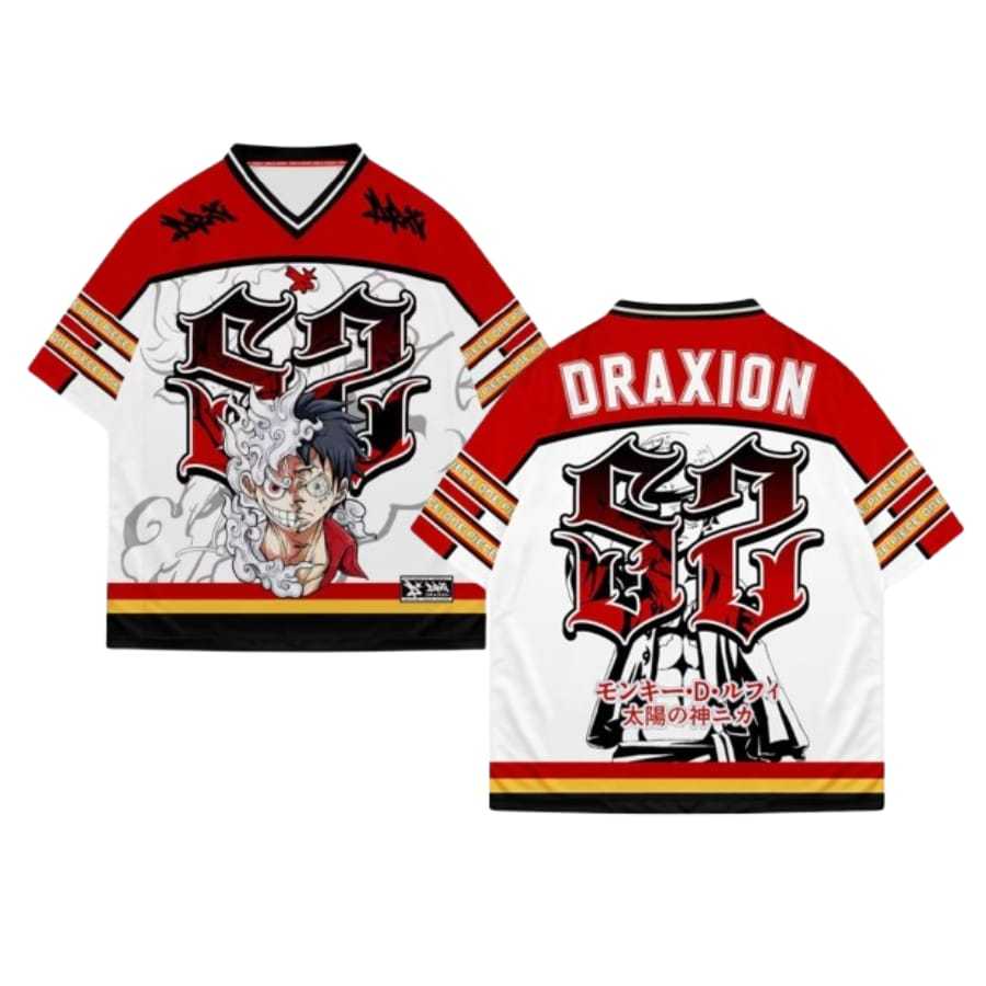 Jersey Luffy 52/Jersey Dewasa/one piece/number series/Casual/Sport