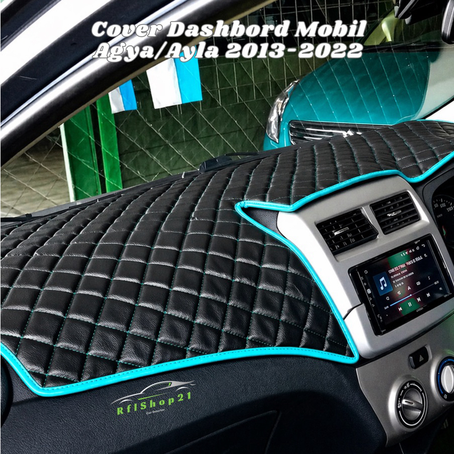 Cover Alas Dashboard Mobil Agya Ayla Tahun 2013-2022 Berbahan Kulit Sintetis Premium Pelindung Dashb