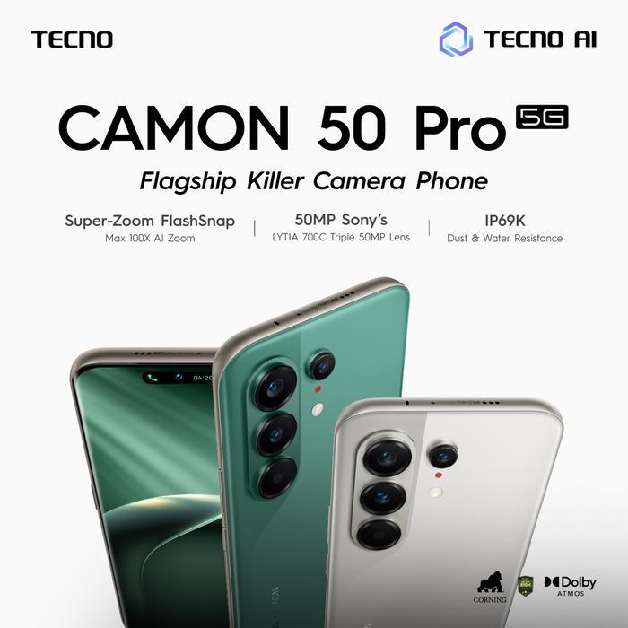 (READY) TECNO CAMON 50 PRO 5G 12GB | 512GB GARANSI RESMI