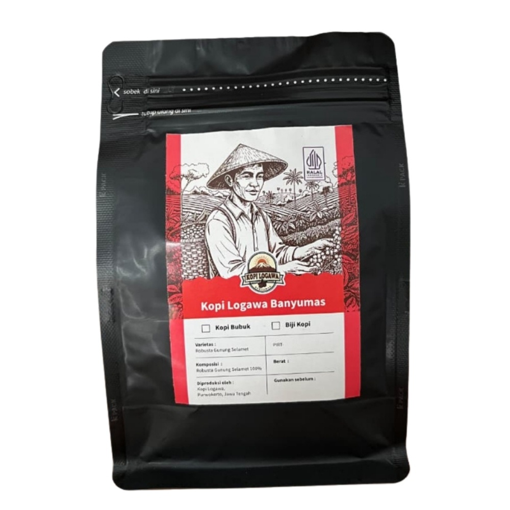 Logawa Kopi Robusta Banyumas 200 Gr - Bubuk Kopi Robusta Banyumas