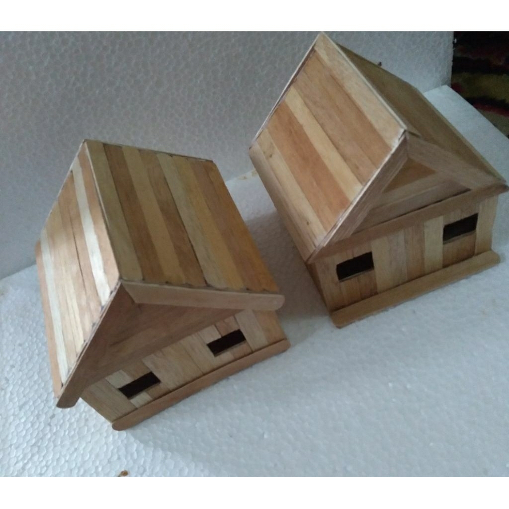 miniatur rumah dari stik es krim