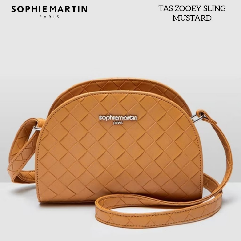 TAS ZOOEY SLING MUSTARD SOPHIE MARTIN PARIS PROMO TAS SELEMPANG KUNING MUSTARD WANITA