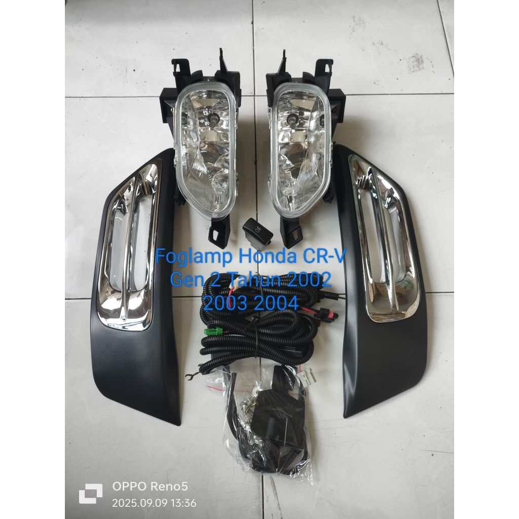 Foglamp Lampu Kabut Mobil Honda CRV CR-V Gen 2 Tahun' 2002 2003 2004 ( Harga Full Set )