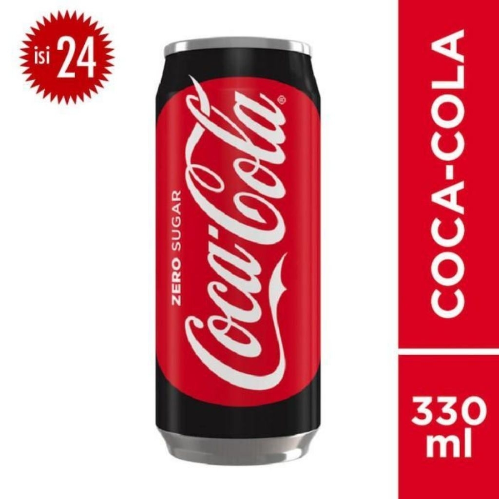 COCA COLA ZERO kaleng 330ml