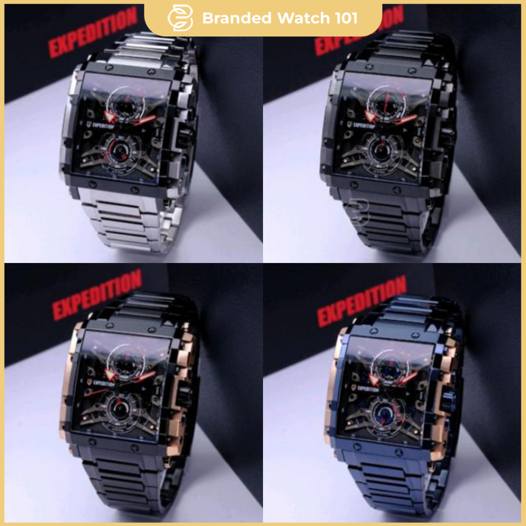 ORIGINAL Jam Tangan Pria Expedition EXP 6757 / EXP6757 / E 6757 / E6757 / 6757 Garansi Resmi 1 Tahun