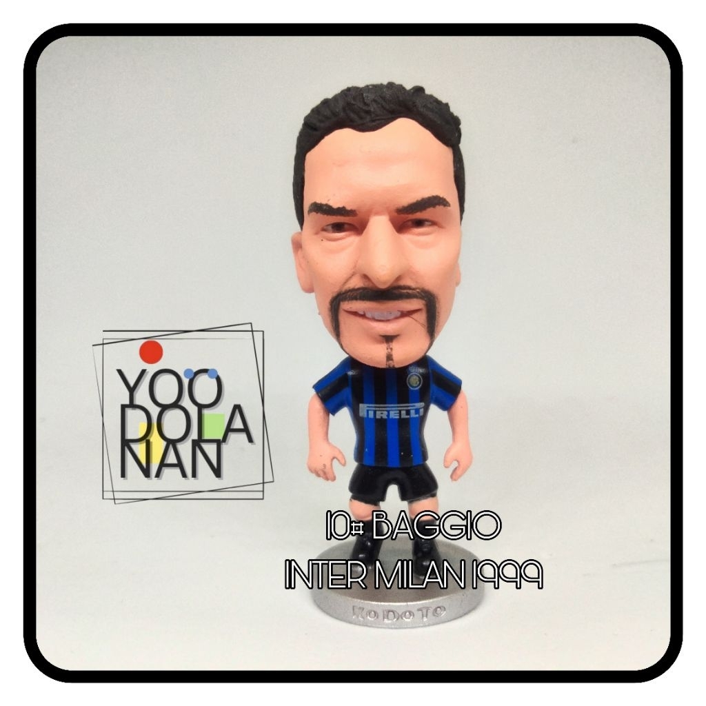 10# BAGGIO - INTER MILAN 1999 KODOTO SOCCERWE FIGURE PEMAIN BOLA