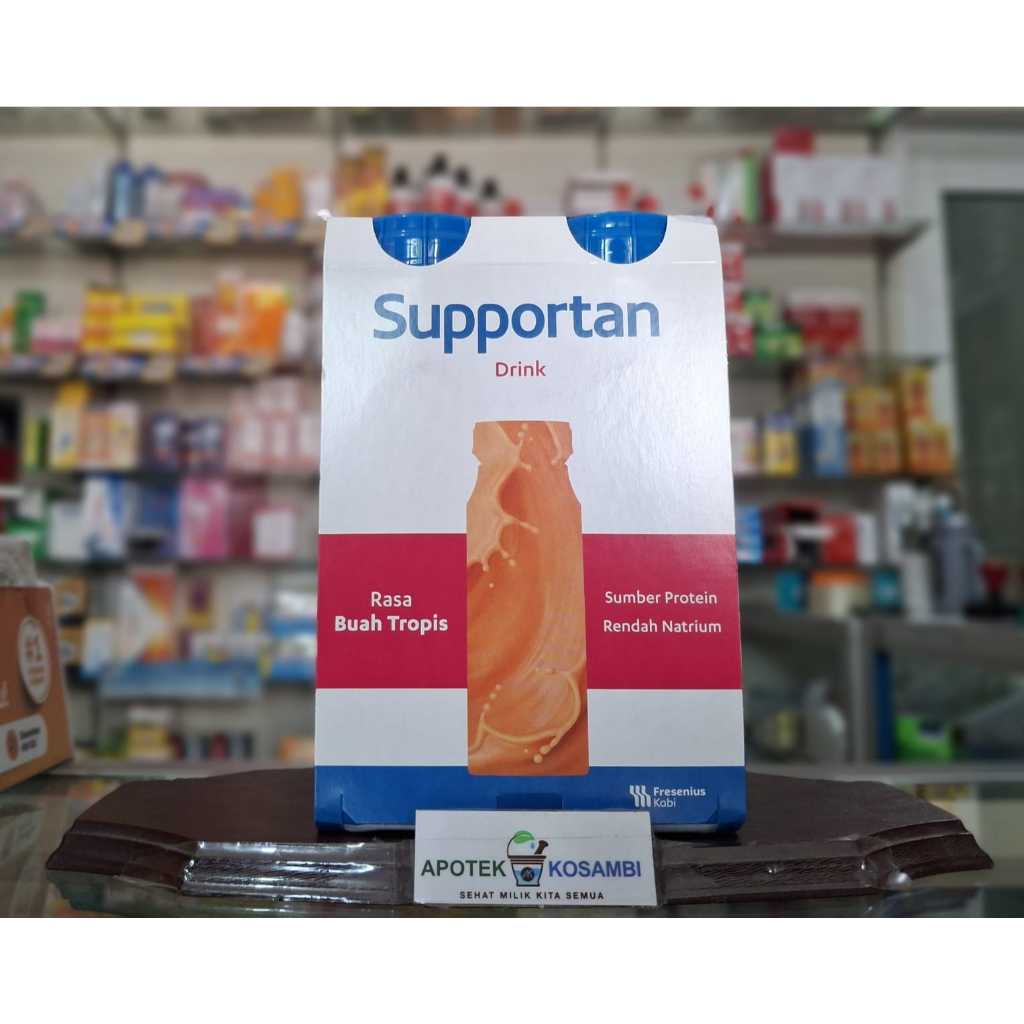 (4 BOTOL) SUPPORTAN DRINK TROPICAL FRUITS 200 ML