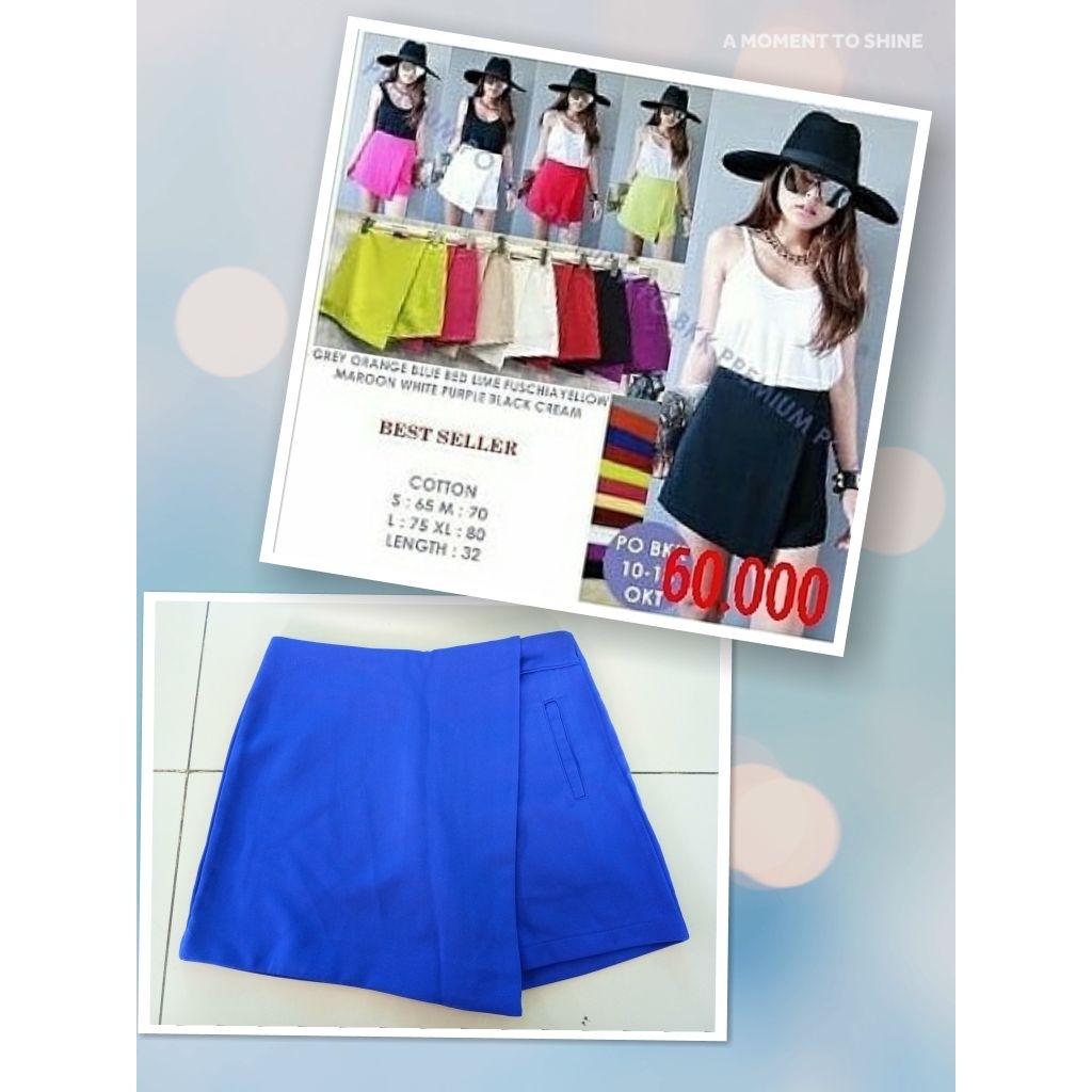 [PRELOVED] Celana Hotpants wanita remaja dewasa | Celana hotpants scuba | celana rok wanita scuba | 