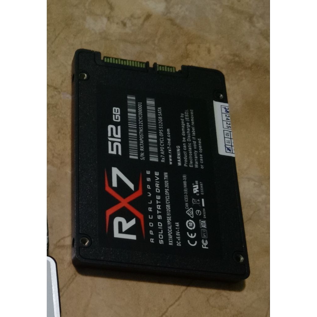 ssd sata rx7 512gb