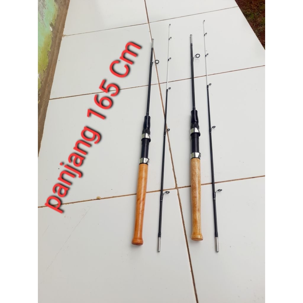 Joran Fiber Solid 165 CM, 185 CM| Joran Sambung 2 Tawesan/Balanak/ Ikan Mas