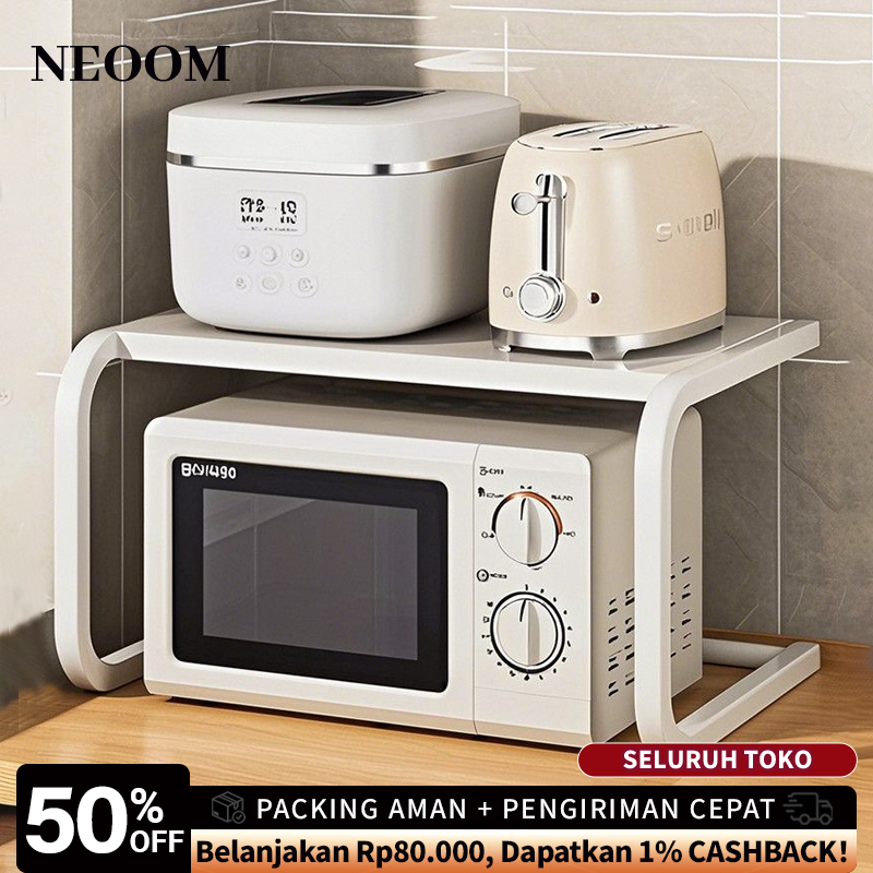 COD Rak oven Rak Microwave Rak Penyimpanan Dapur Rak Oven Untuk Dapur Rak Dapur Stainless Steel Rak 