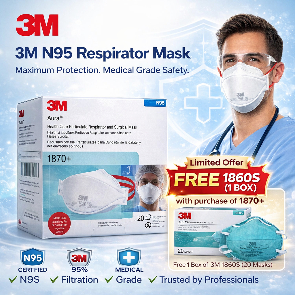 Masker 1870+ Aura (BONUS 1860s SG SGP 1 BOX) 1870 SGP SG UK N95 Nosh AKL Ori isi 20 per box 20pcs Me