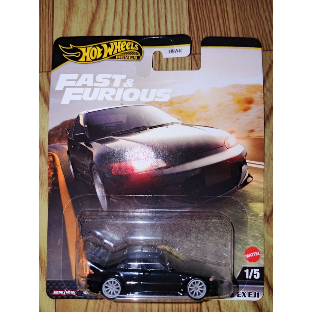 HW Hotwheels Premium Fast And Furious FNF Honda Civic Coupe Ej1 Hitam