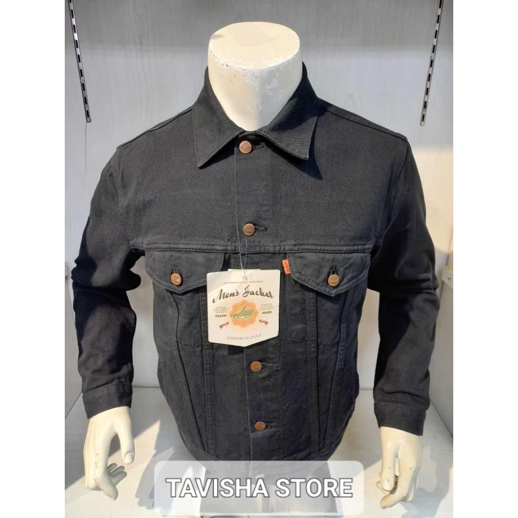 Jaket Denim Pria LEA Original 100%-Regular Fit Casual Cowok|Stylish Best Seller