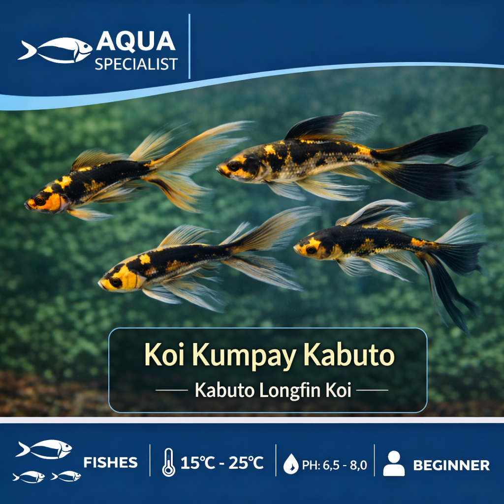 Ikan Hias Koi Slayer / Kumpay Kumpai Kabuto Dayung Panjang Kecil 6-7 Cm Grade A