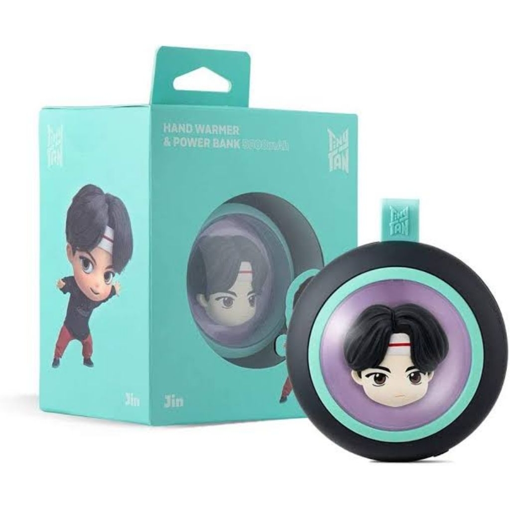 [on Hand] BTS TinyTAN Hand Warmer Portable Charger with iPhone