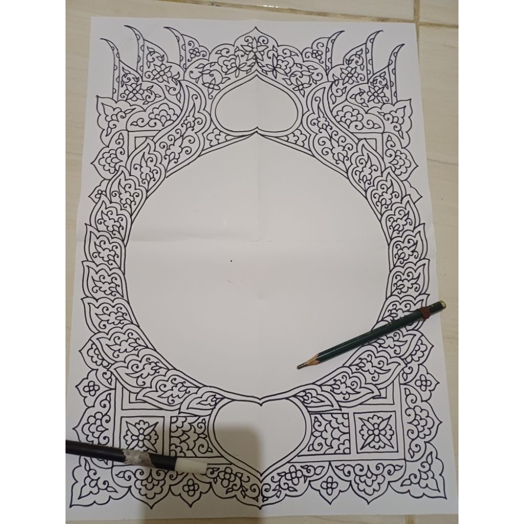 Mal kaligrafi mushaf A3
