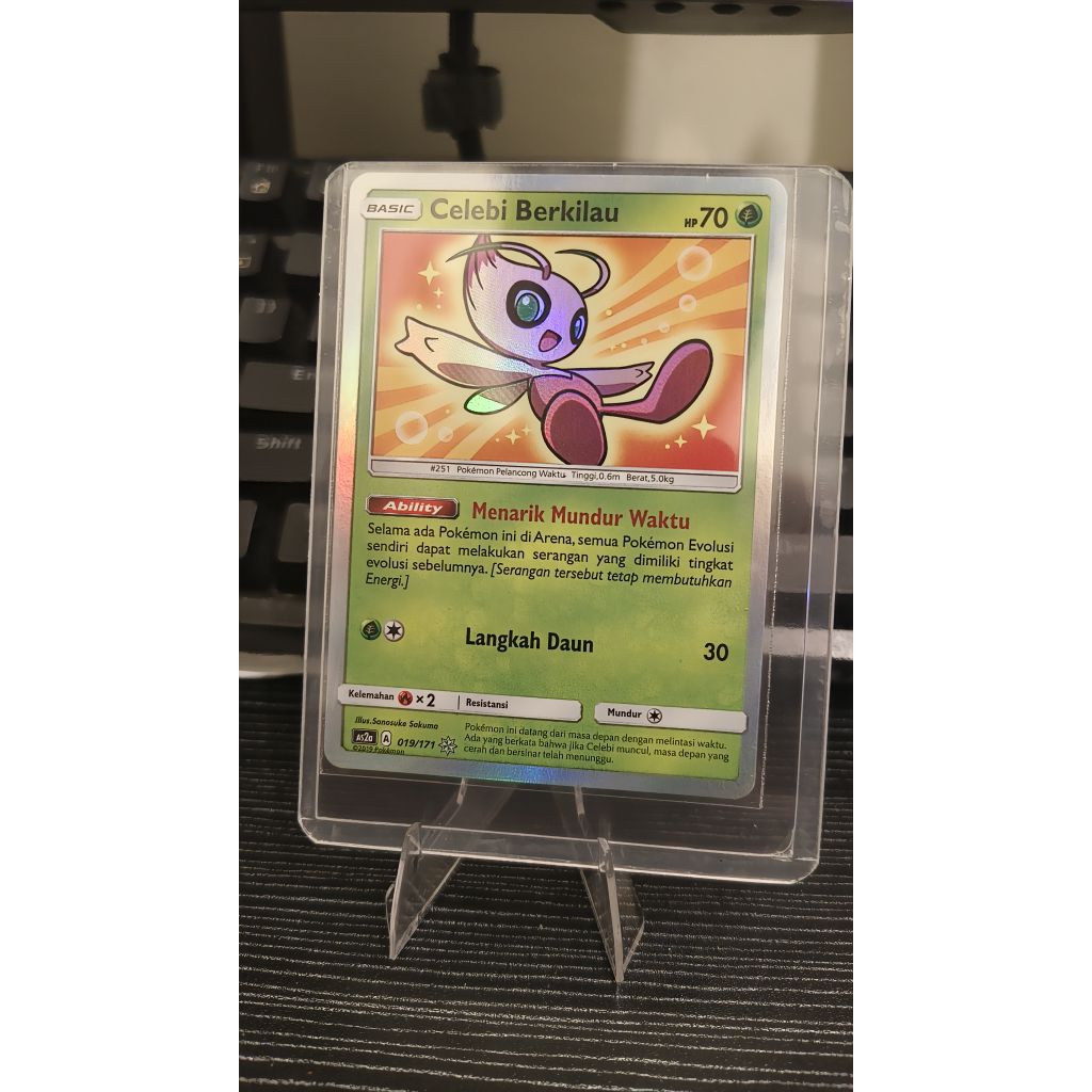 Celebi Berkilau Indo pokemon tcg