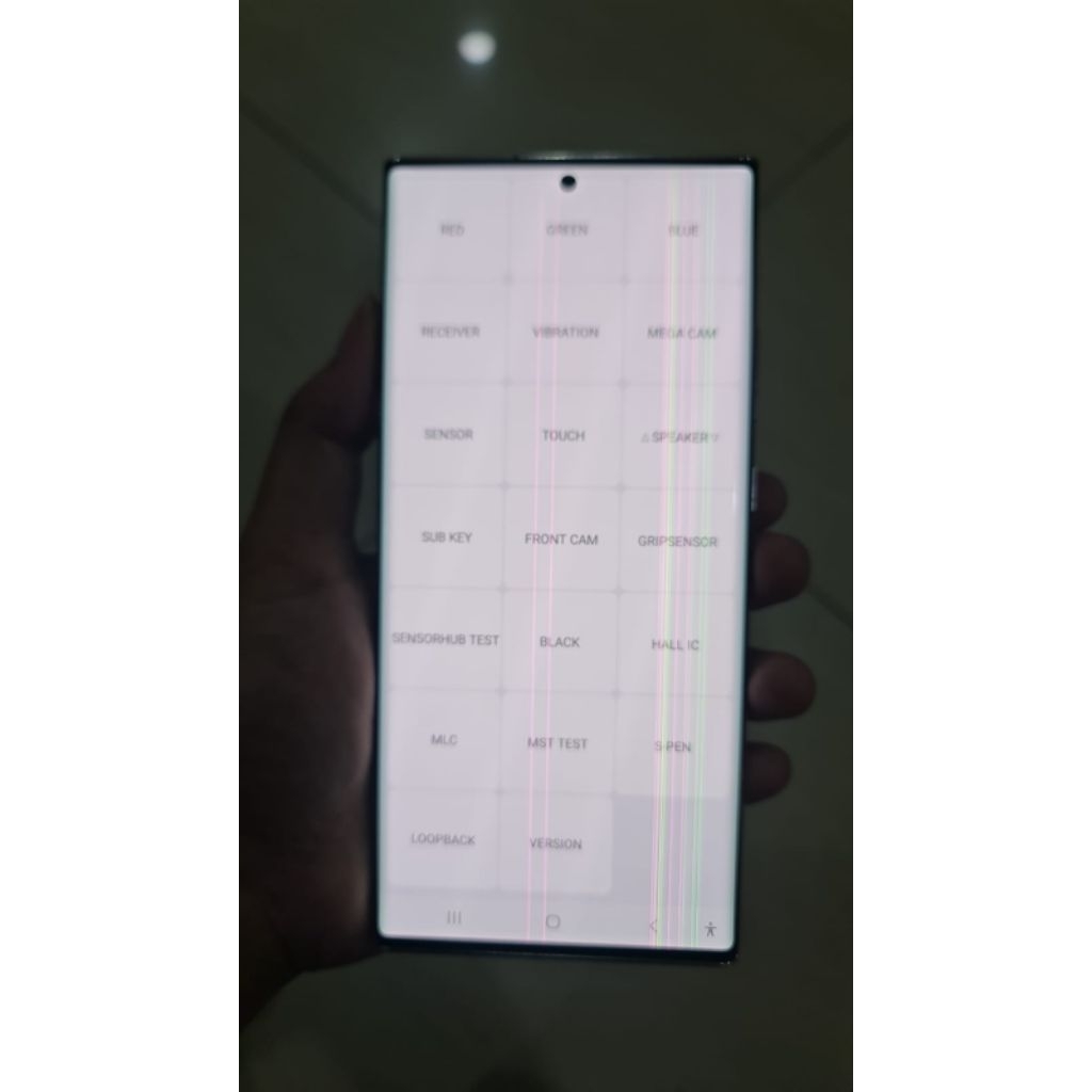 LCD COPOTAN ORI SAMSUNG NOTE 20 ULTRA GARIS