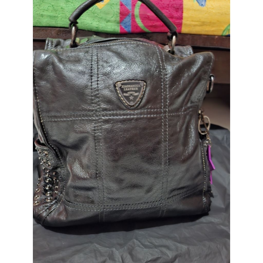 Preloved Ransel kulit asli