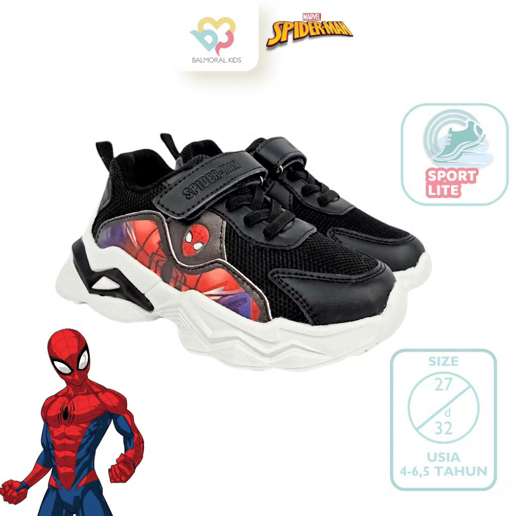 NEW Balmoral Kids Size 31/ Sepatu Anak Spiderman