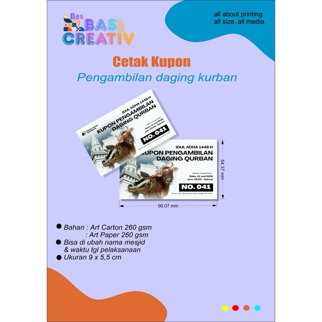 CETAK PENGAMBILAN KUPON KURBAN