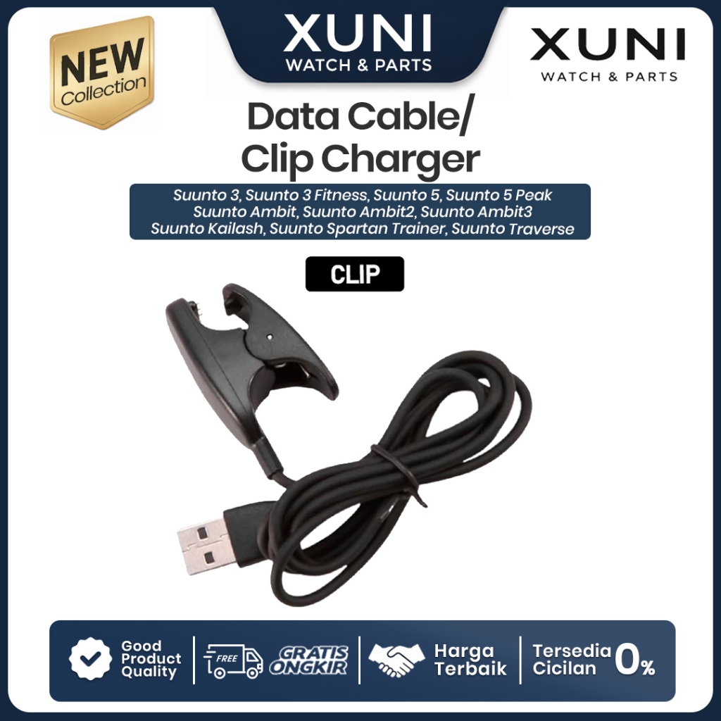 Kabel Data Kabel Charger Charging Cable Type CLIP Suunto Spartan Sport Trainer Spartan Trainer