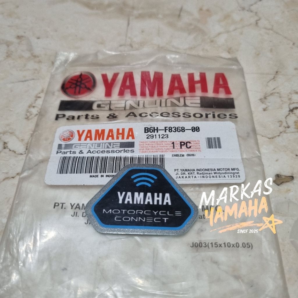 EMBLEM STIKER Y CONNECT EMBLEM YAMAHA MOTORCYCLE CONNECT ALL NEW NMAX ALL NEW R15 CONNECTED FREEGO