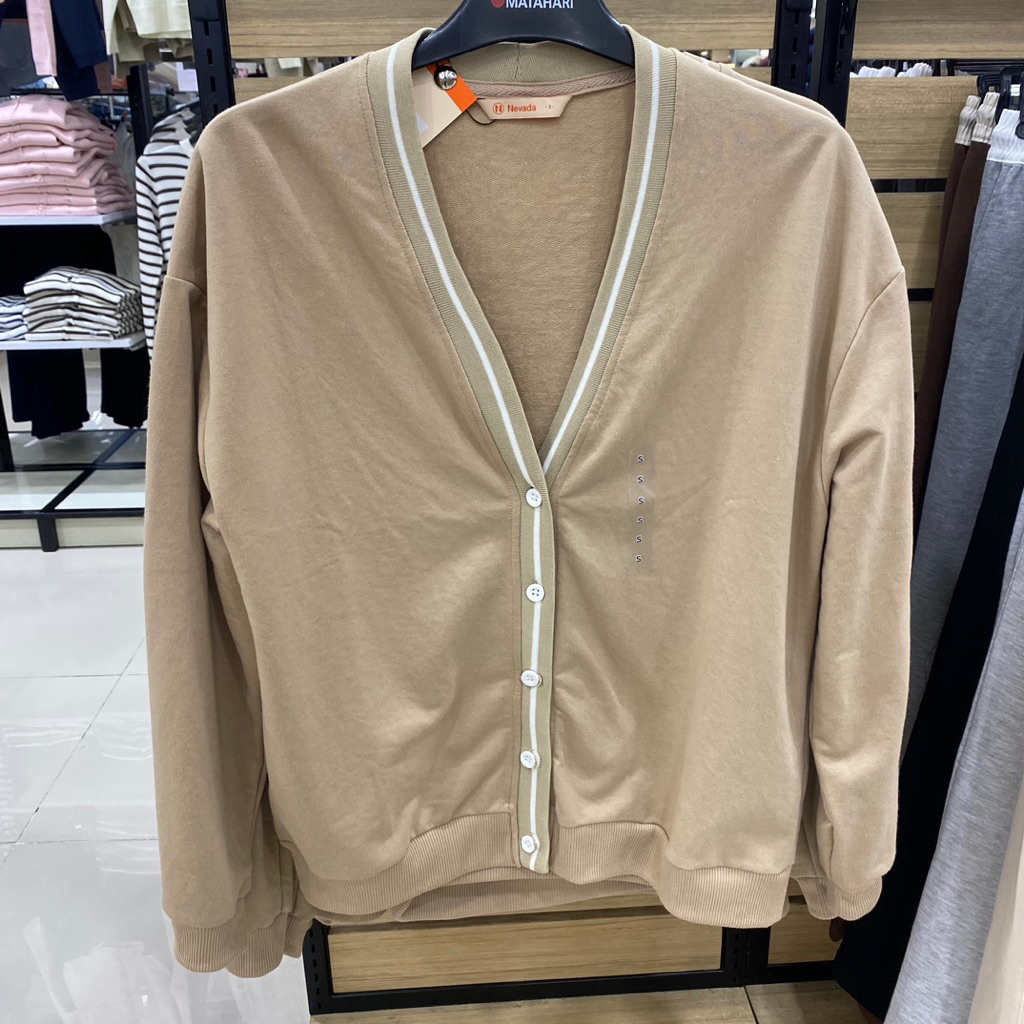 NEVADA CARDIGAN OUTER SWEATER WANITA LENGAN PANJANG