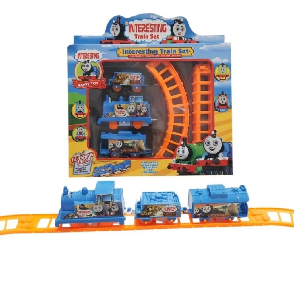 TMD- MAINAN TRAIN KERETA API ANAK/ MAINAN KERETA API KARAKTER 3 KERETA APINYA/ MAINAN EDUKASI KERETA