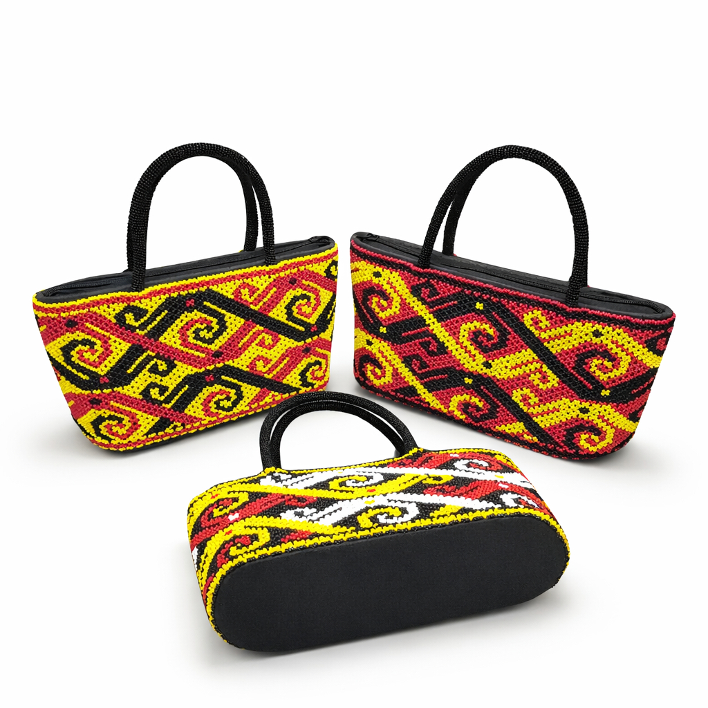 Tas Tangan Wanita Manik Dayak Kalimantan Handmade Handbag Etnik Tribal Souvenir Fashion Tas Wanita U
