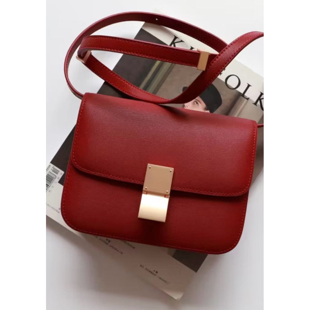 preloved sling bag maroon ala celine