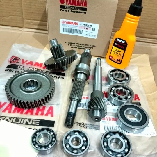 Gigi Rasio Gardan Set + Bearing + Oli 44D Yamaha Xeon Karbu Xeon Rc 125
