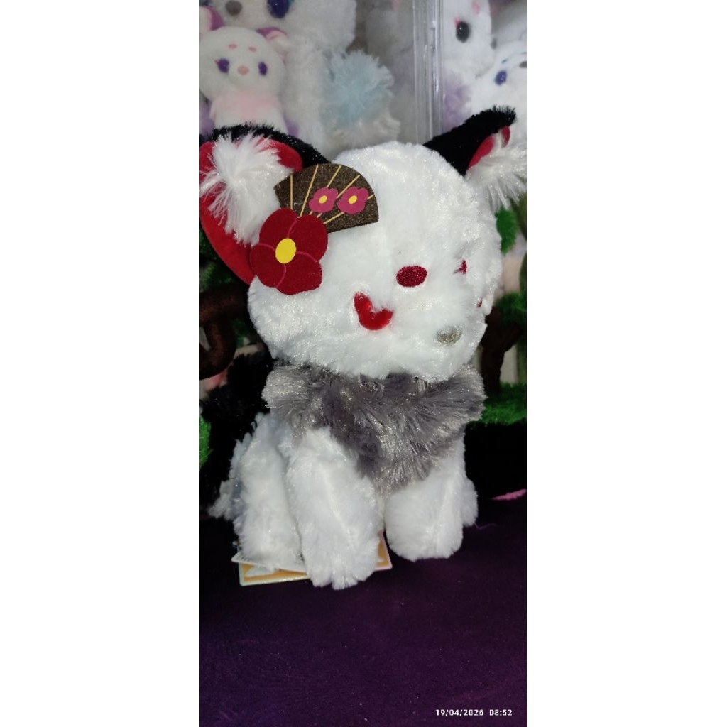 boneka rubah gumiho amuse rare new tag mata kaca fox amuse