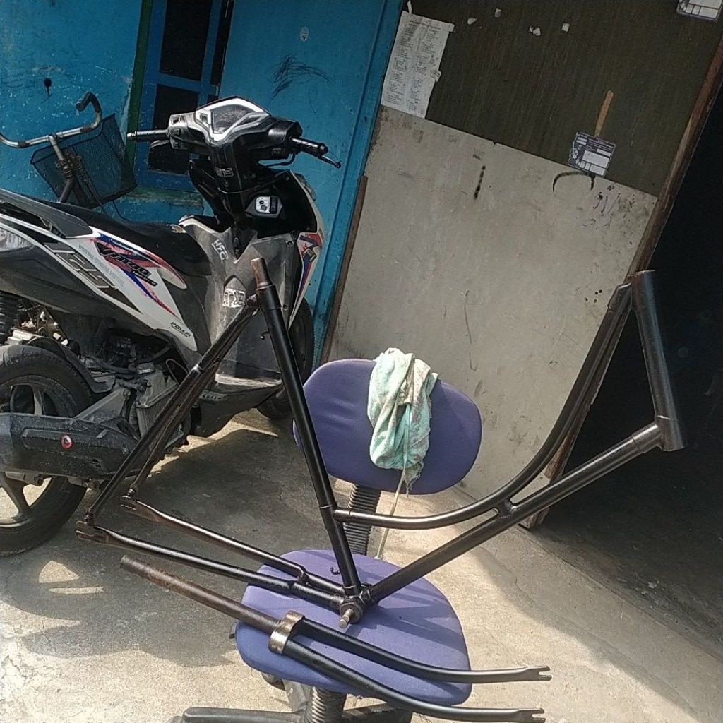 frame  fork +as tengah sepeda onthel phillips japan